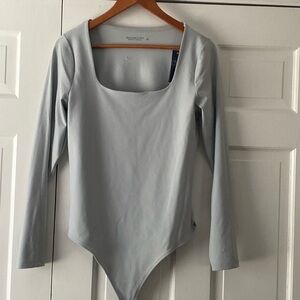 Abercrombie long sleeve square neck bodysuit